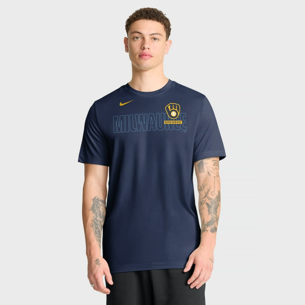 Milwaukee Brewers Nike Knockout Team Legend Dri-FIT T-Shirt Online
