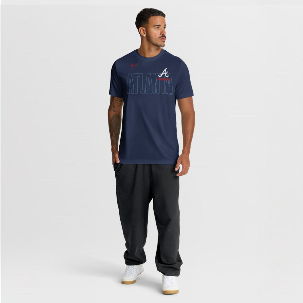 Atlanta Braves Nike Knockout Team Legend Dri-FIT T-Shirt Outlet