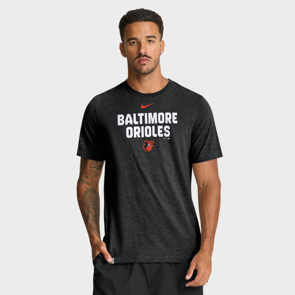 Baltimore Orioles Nike Stacked Tri-Blend T-Shirt for sale