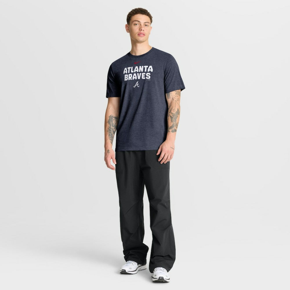 Atlanta Braves Nike Stacked Tri-Blend T-Shirt Outlet