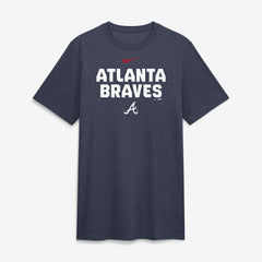 Atlanta Braves Nike Stacked Tri-Blend T-Shirt Outlet