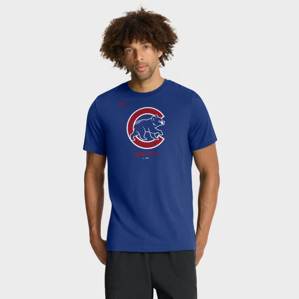 Chicago Cubs Nike Tri-Blend Logo T-Shirt Online