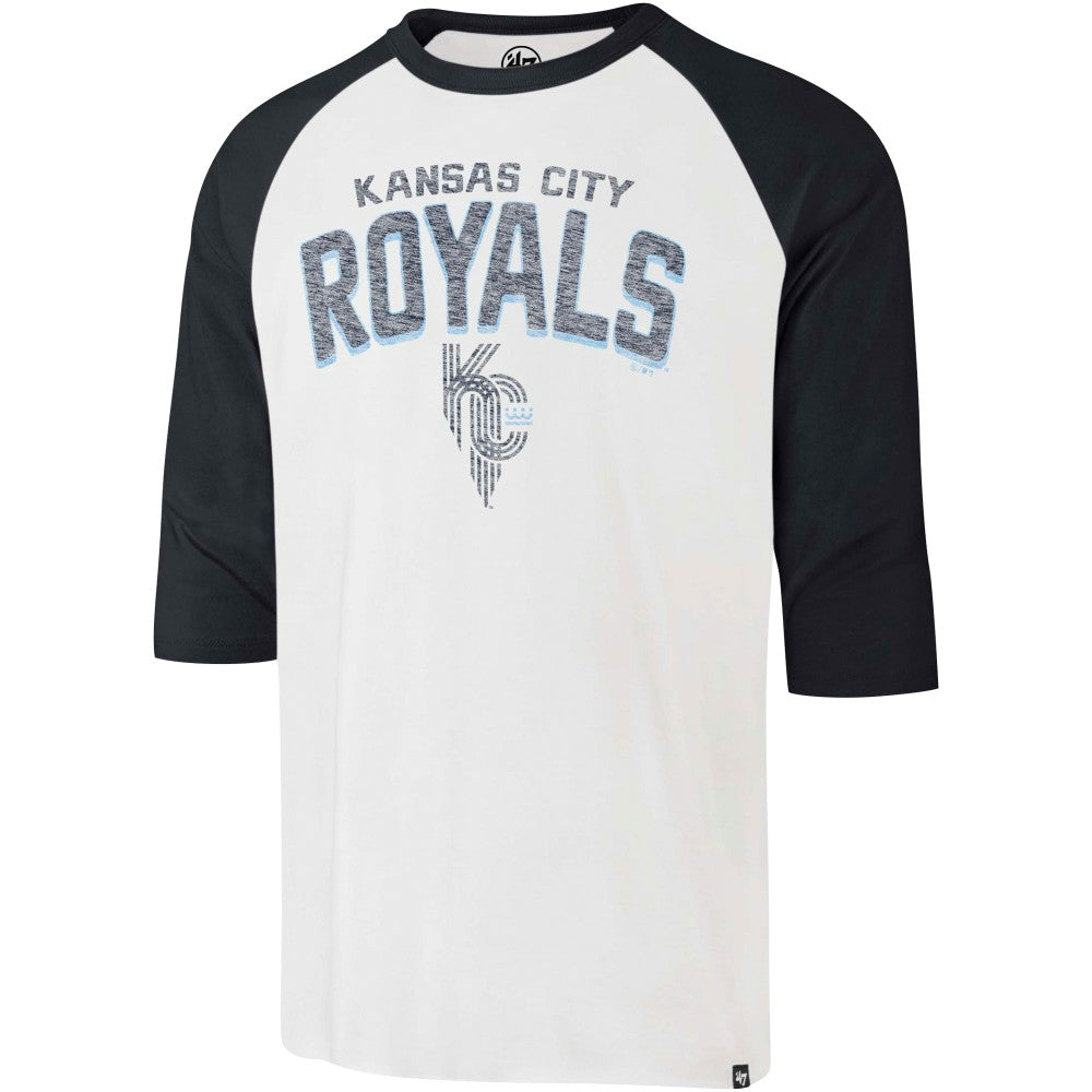 Kansas City Royals '47 City Connect Crescent Franklin Raglan 3/4-Sleeve T-Shirt Discount