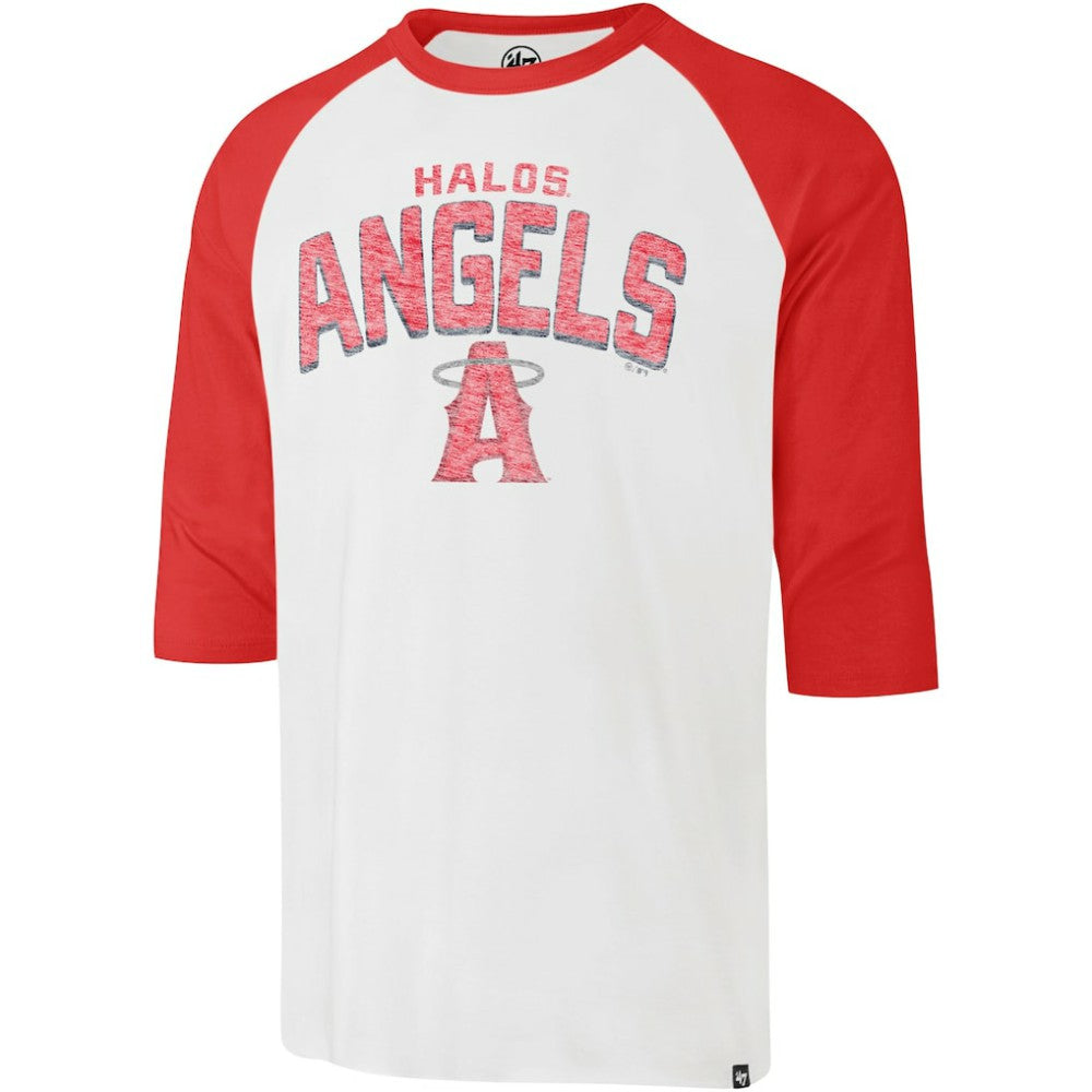 Los Angeles Angels '47 City Connect Crescent Franklin Raglan 3/4-Sleeve T-Shirt Sale