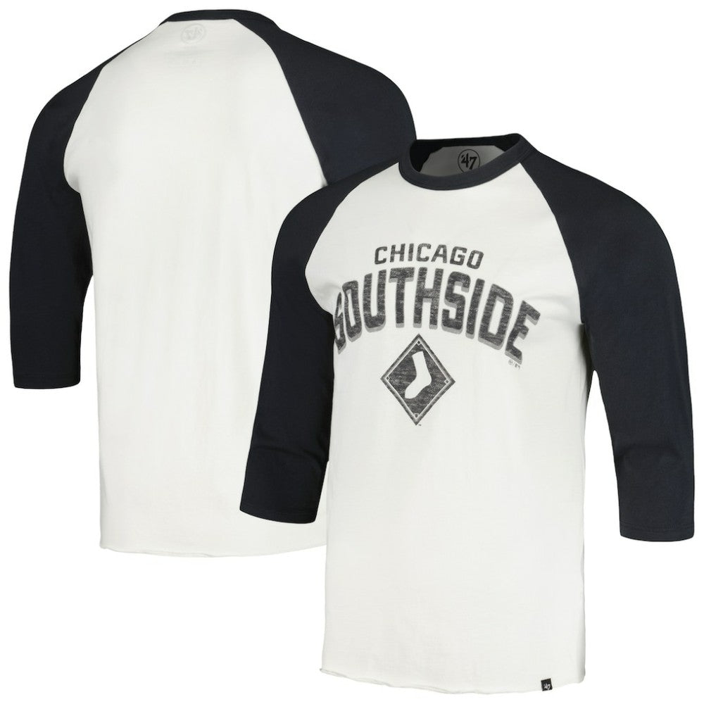 Chicago White Sox '47 City Connect Crescent Franklin Raglan 3/4-Sleeve T-Shirt Online