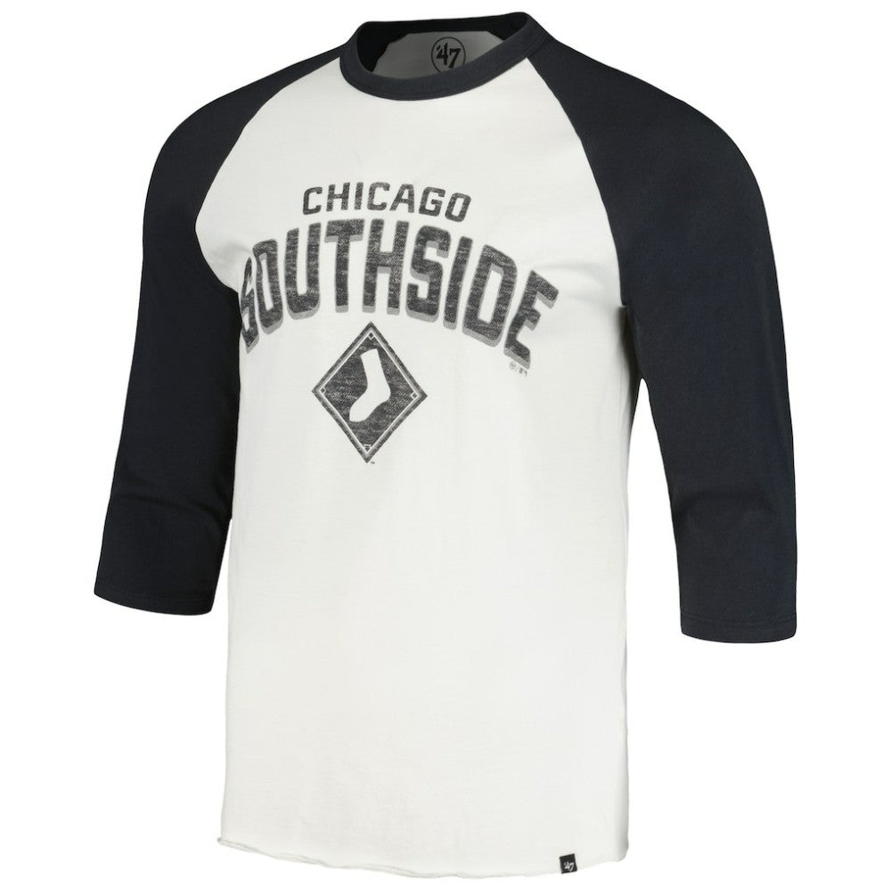Chicago White Sox '47 City Connect Crescent Franklin Raglan 3/4-Sleeve T-Shirt Online