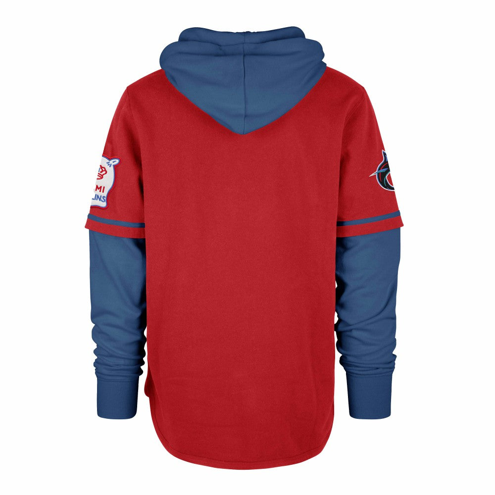 Miami Marlins '47 City Connect Trifecta Shortstop Pullover Hoodie Outlet