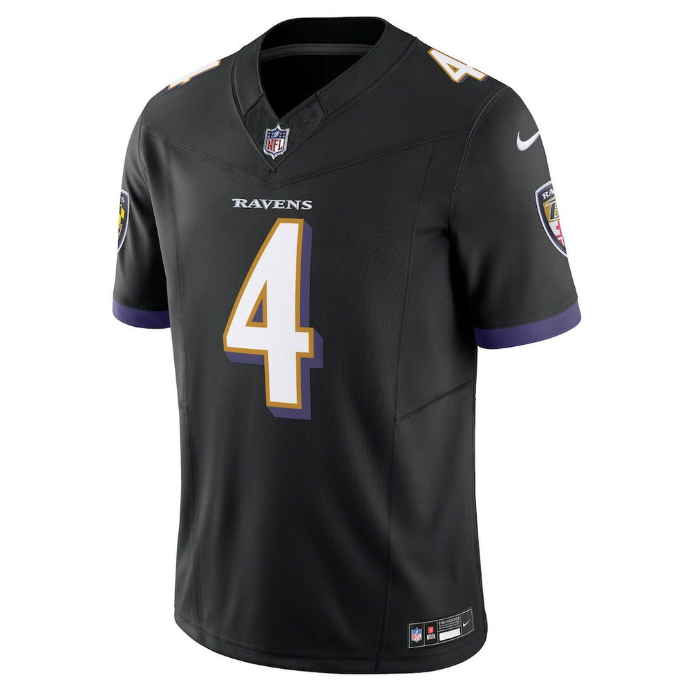 Zay Flowers Baltimore Ravens Alternate Vapor F.U.S.E. Limited Jersey - Black - Nike