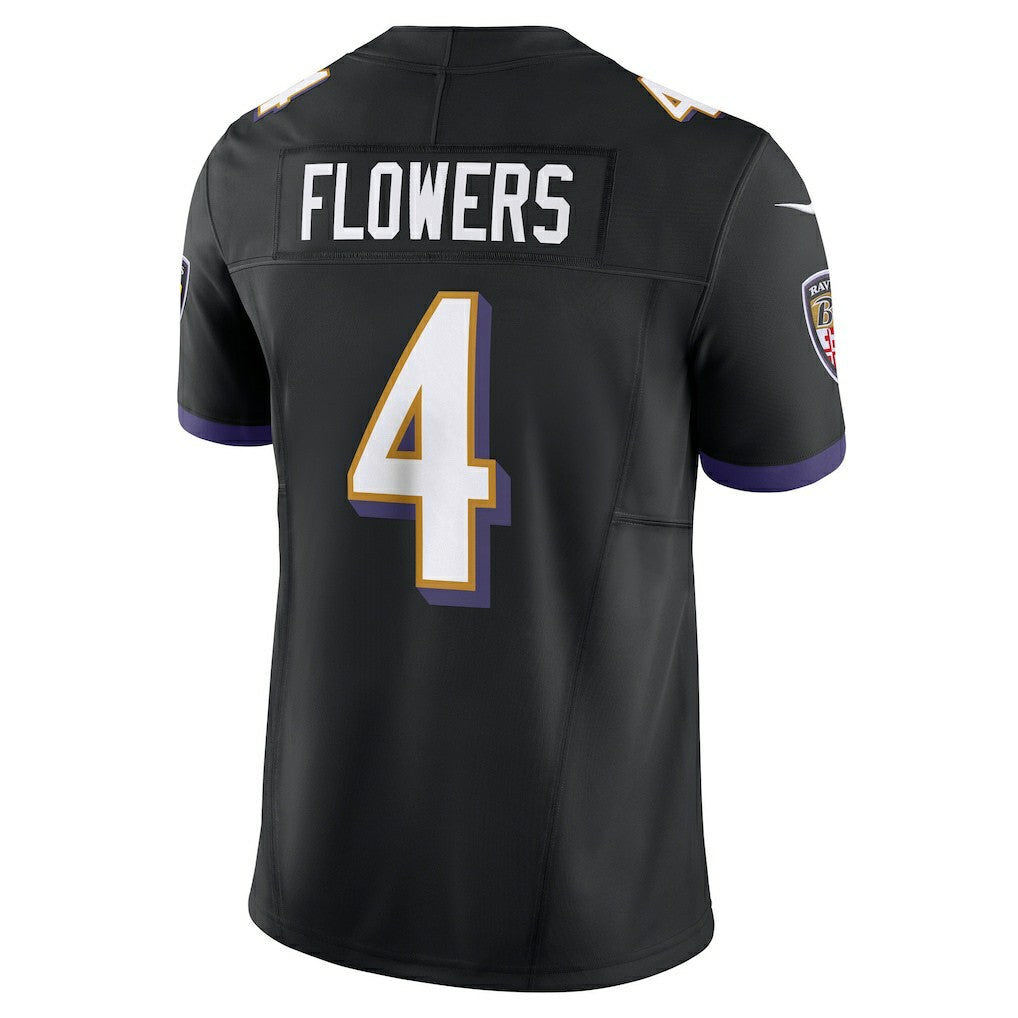 Zay Flowers Baltimore Ravens Alternate Vapor F.U.S.E. Limited Jersey - Black - Nike