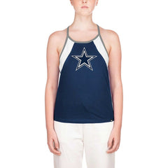 Dallas Cowboys New Era Women's Ribbed Racerback Tank Top - Navy - NFL