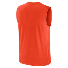 Cleveland Browns Large Logo Lightweight Dri-FIT Muscle Tank Top - Orange - Nike