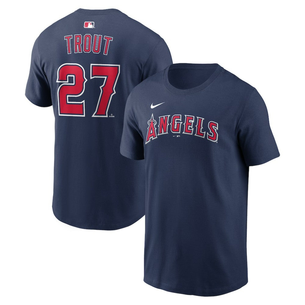 Mike Trout Los Angeles Angels Nike Name & Number T-Shirt Sale