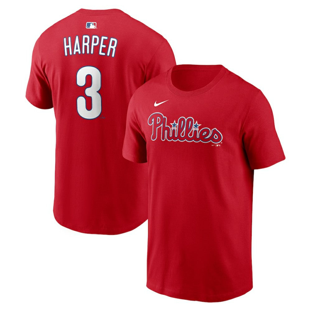 Bryce Harper Philadelphia Phillies Nike  Name & Number T-Shirt Near Me