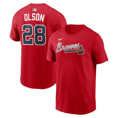 Matt Olson Atlanta Braves Nike Home Name & Number T-Shirt Outlet