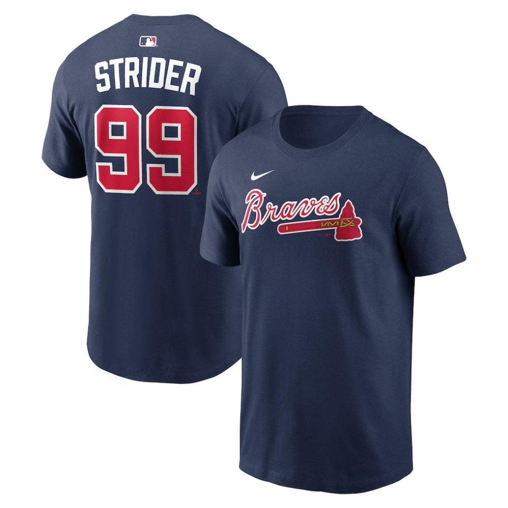 Spencer Strider Atlanta Braves Nike Name & Number T-Shirt for sale