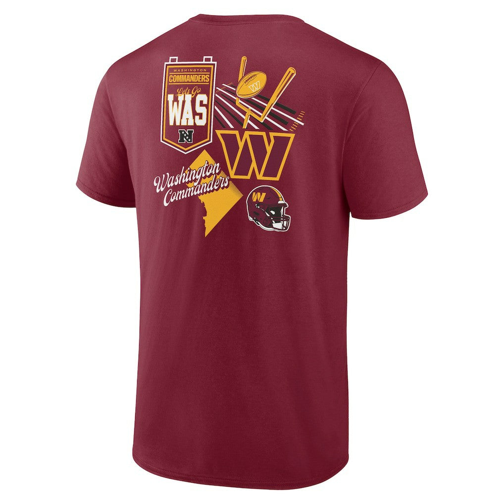 Washington Commanders Split Zone T-Shirt - Burgundy - Fanatics