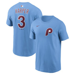 Bryce Harper Philadelphia Phillies Nike Name & Number T-Shirt Discount