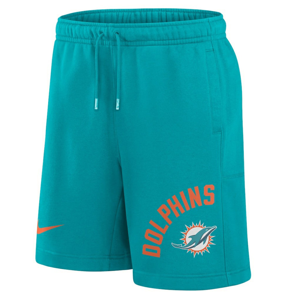 Miami Dolphins Arched Kicker Shorts - Aqua - Nike