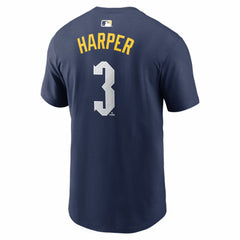 Bryce Harper Philadelphia Phillies Nike City Connect Name & Number T-Shirt Outlet