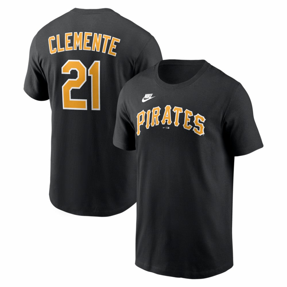 Roberto Clemente Pittsburgh Pirates Nike Cooperstown Collection Name & Number T-Shirt Online