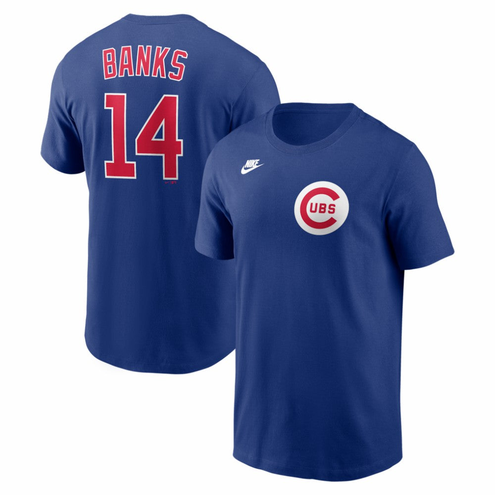 Ernie Banks Chicago Cubs Nike Cooperstown Collection Name & Number T-Shirt Discount
