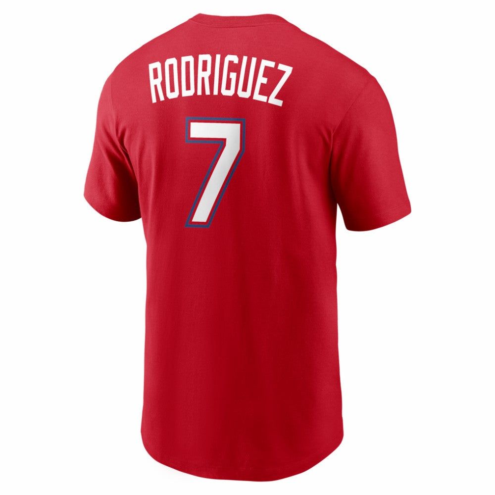 Ivan Rodriguez Texas Rangers Nike Cooperstown Collection Name & Number T-Shirt Sale