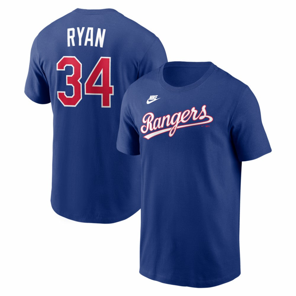 Nolan Ryan Texas Rangers Nike Cooperstown Collection Name & Number T-Shirt Outlet