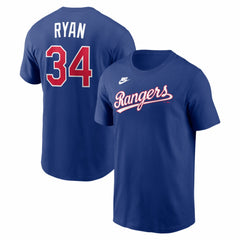 Nolan Ryan Texas Rangers Nike Cooperstown Collection Name & Number T-Shirt Outlet