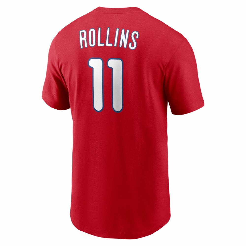 Jimmy Rollins Philadelphia Phillies Nike Cooperstown Collection Name & Number T-Shirt Online