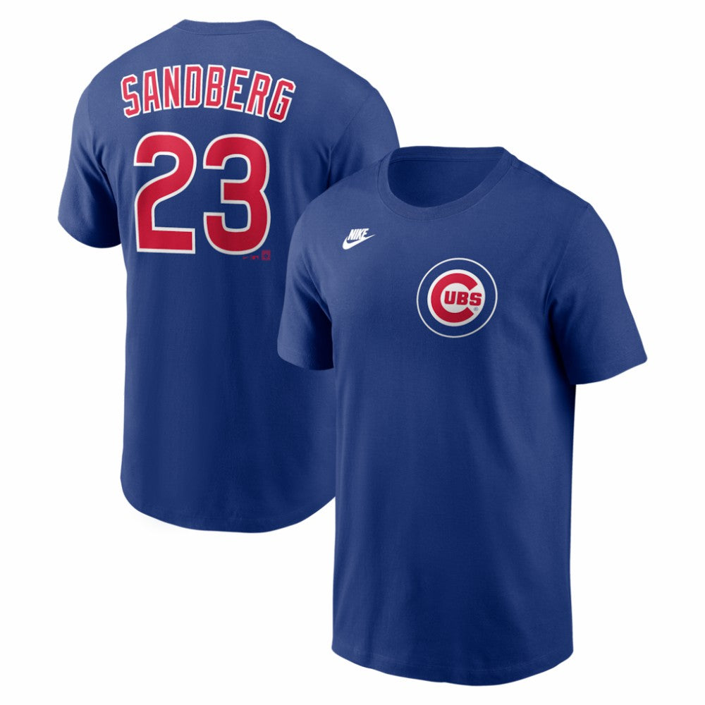 Ryne Sandberg Chicago Cubs Nike Cooperstown Collection Name & Number T-Shirt Outlet