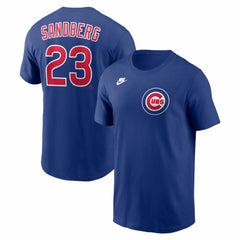 Ryne Sandberg Chicago Cubs Nike Cooperstown Collection Name & Number T-Shirt Outlet