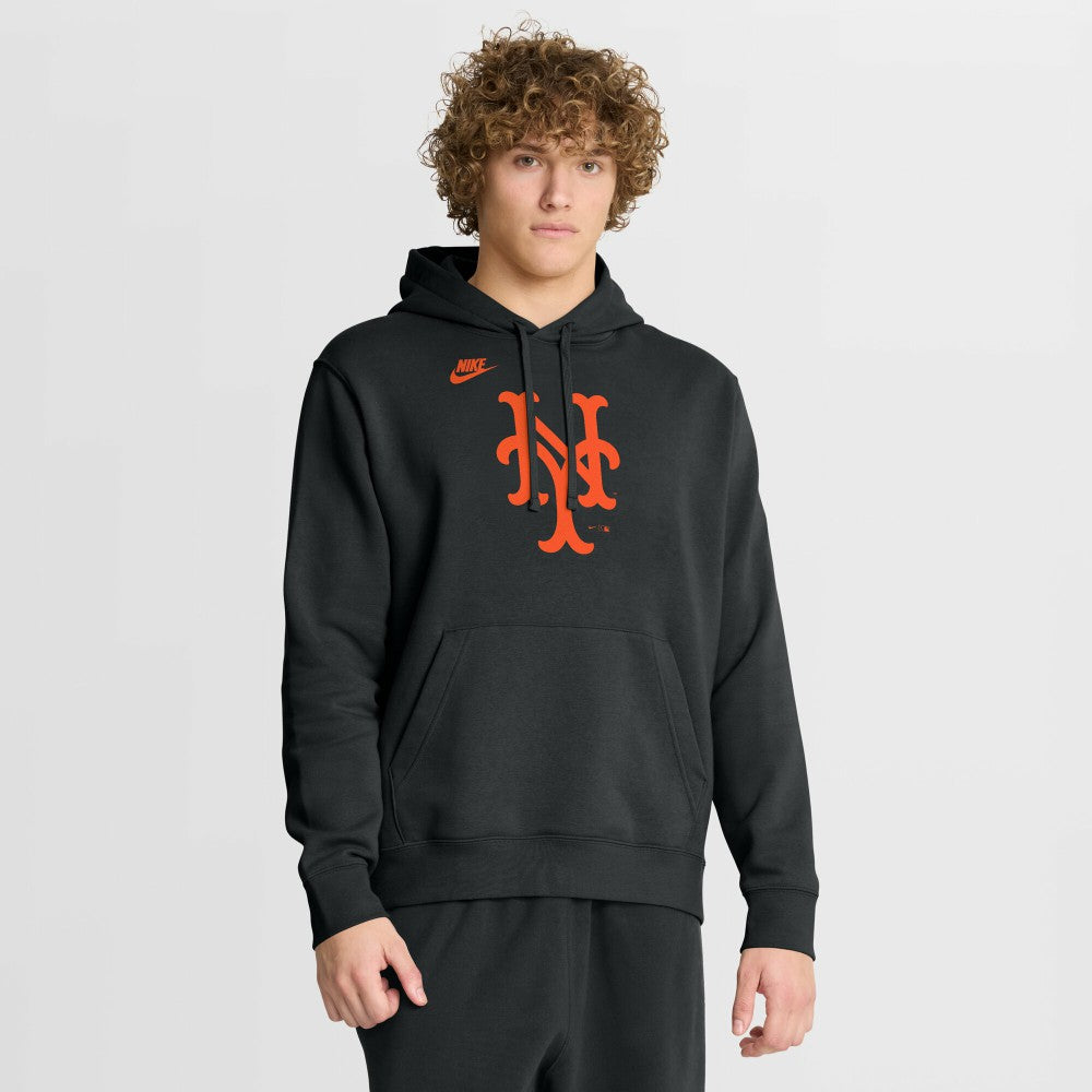 New York Mets Nike Cooperstown Collection Logo Club Hoodie Online