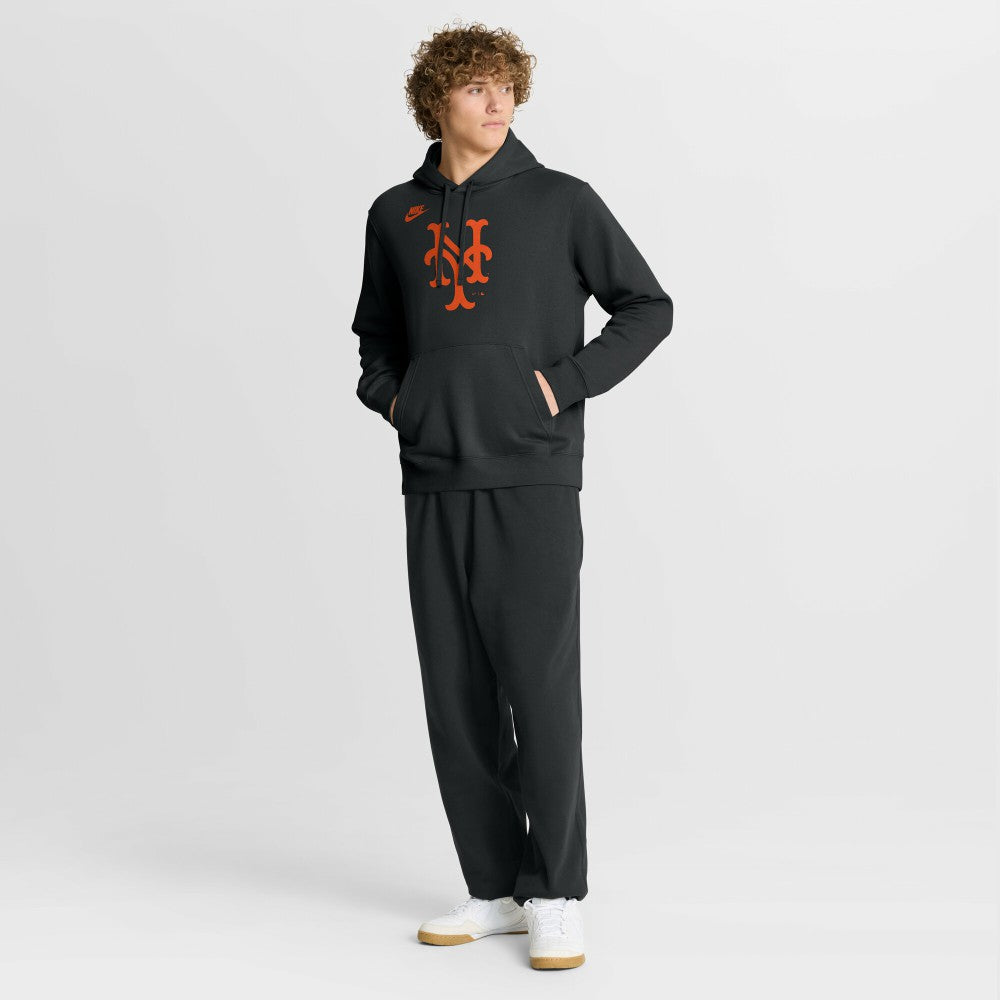 New York Mets Nike Cooperstown Collection Logo Club Hoodie Online