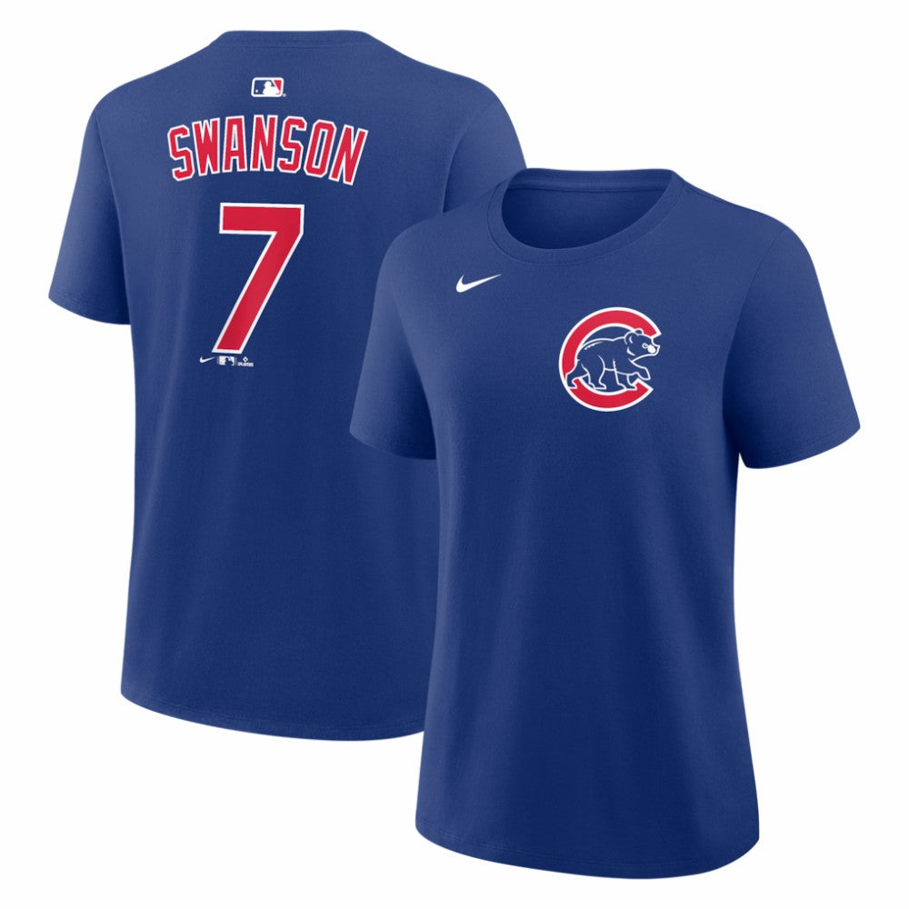 Dansby Swanson Chicago Cubs Nike Women's Name & Number T-Shirt Discount