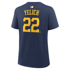 Christian Yelich Milwaukee Brewers Nike Women's Name & Number T-Shirt Discount