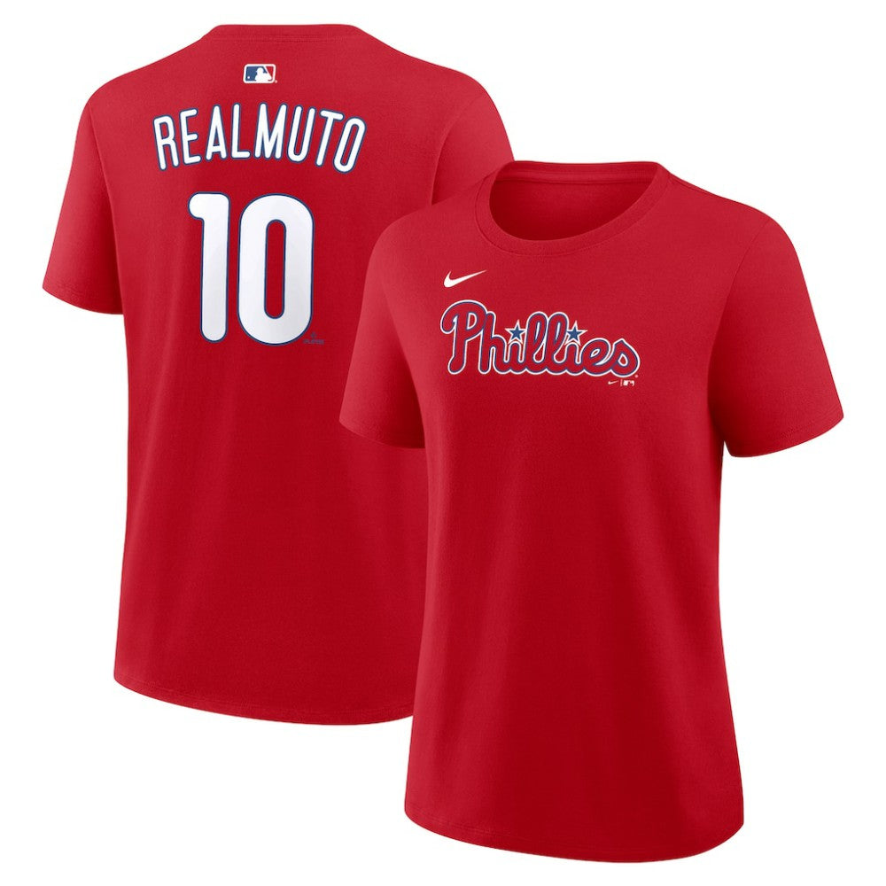 J.T. Realmuto Philadelphia Phillies Nike Women's Name & Number T-Shirt Outlet