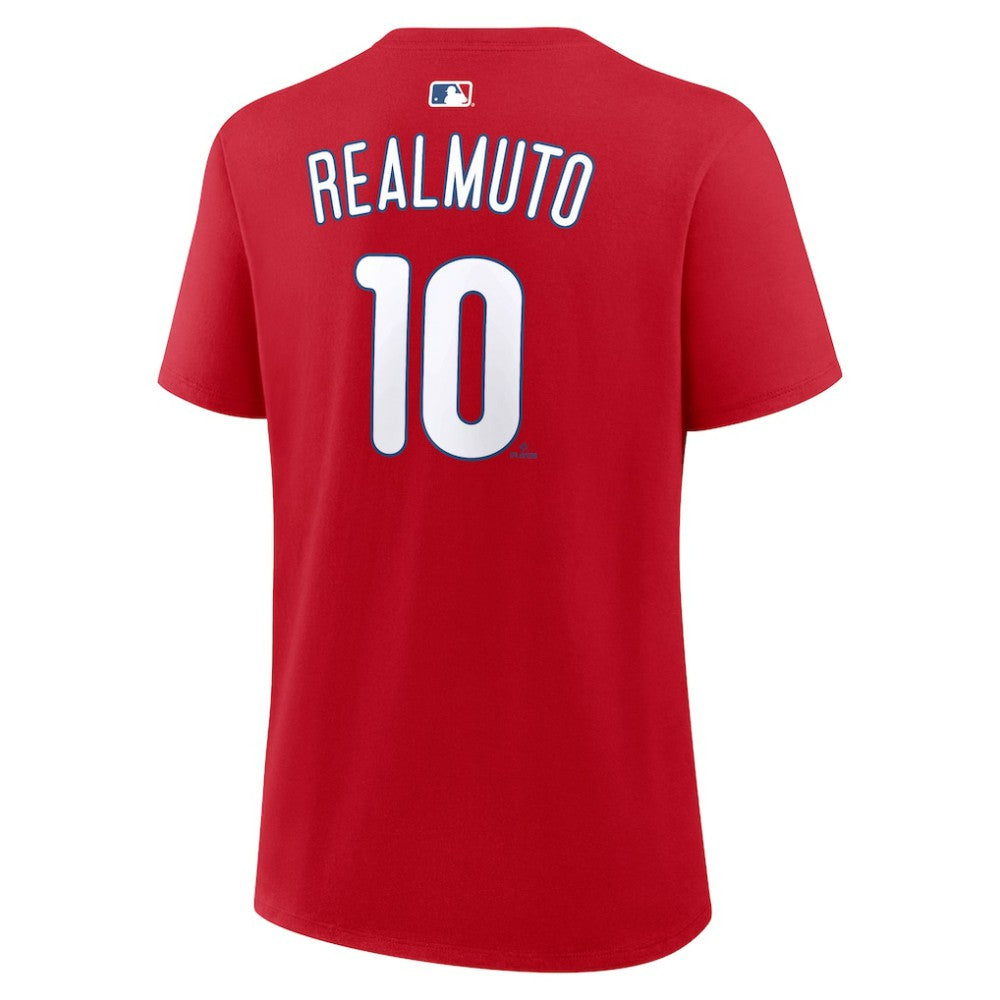 J.T. Realmuto Philadelphia Phillies Nike Women's Name & Number T-Shirt Outlet