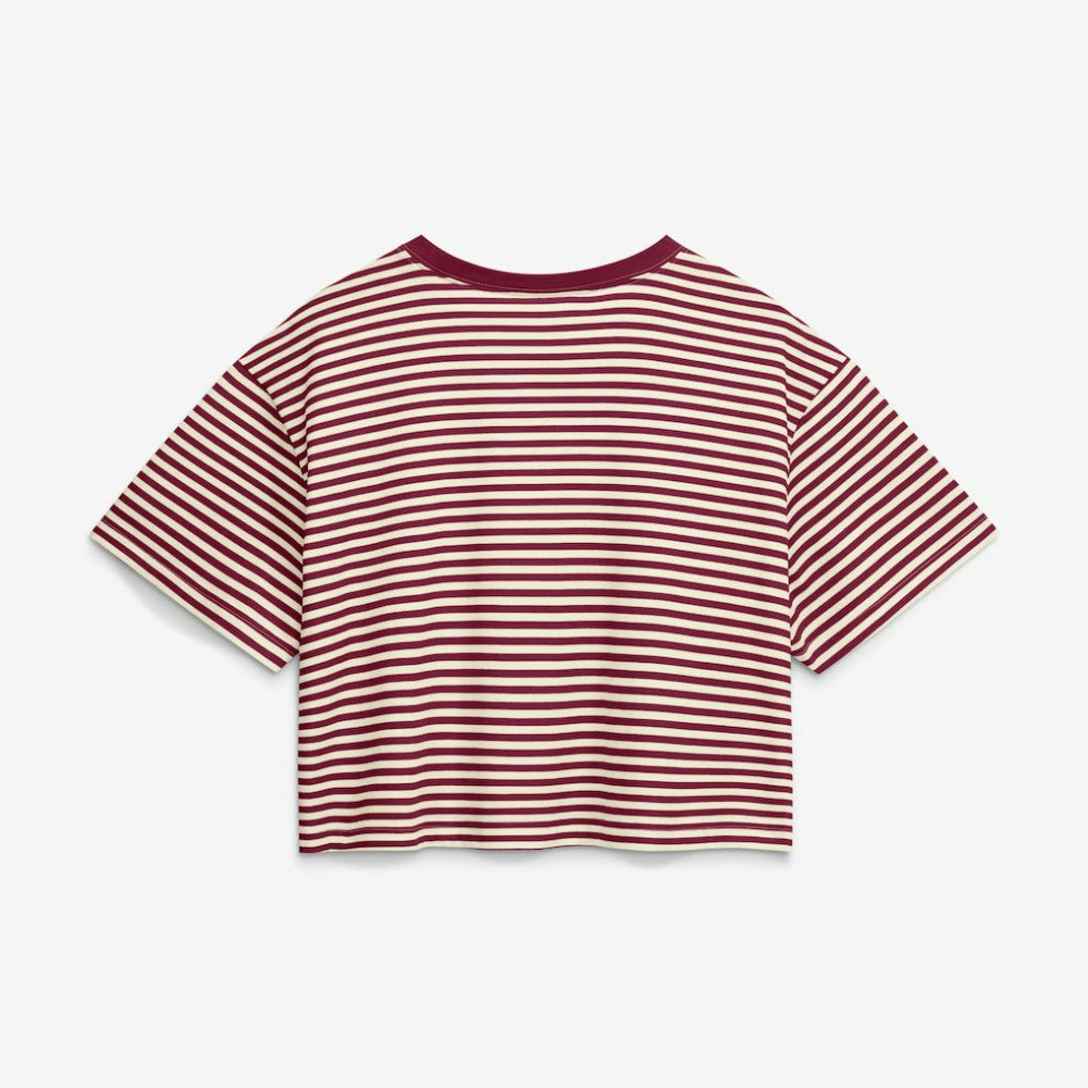 Philadelphia Phillies Nike Women's Cooperstown Collection Striped Cropped T-Shirt Discount