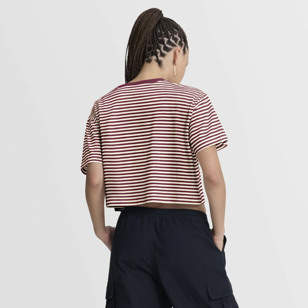 Philadelphia Phillies Nike Women's Cooperstown Collection Striped Cropped T-Shirt Discount