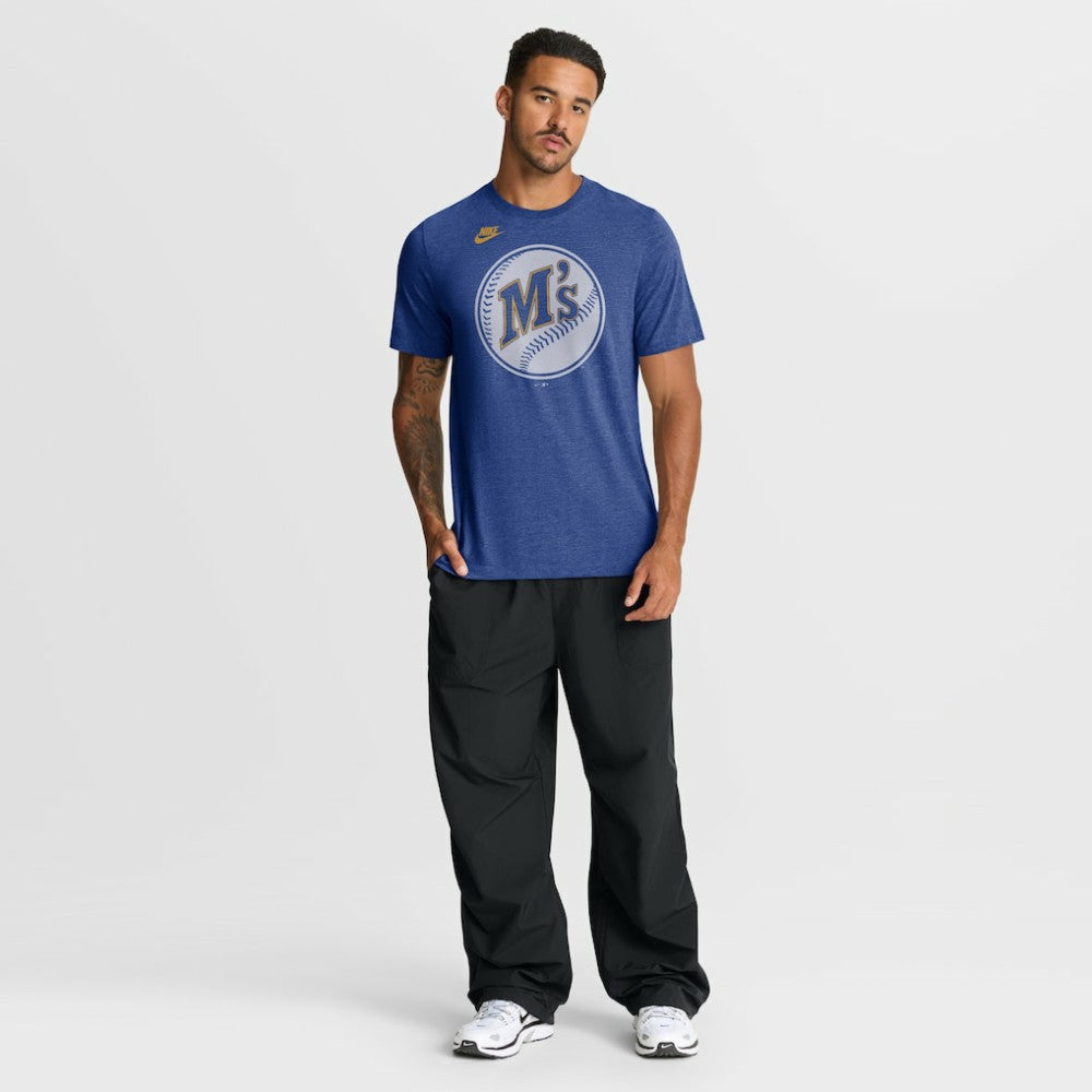 Seattle Mariners Nike Cooperstown Logo Tri-Blend T-Shirt Online