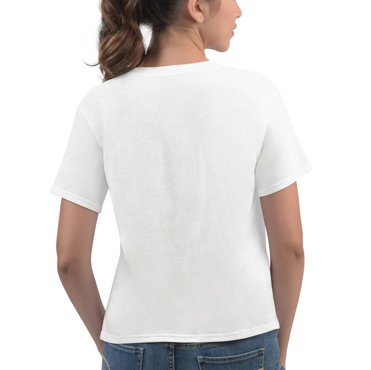 Phoenix Suns G-III 4Her by Carl Banks Women's Play the Ball Cropped T-Shirt White