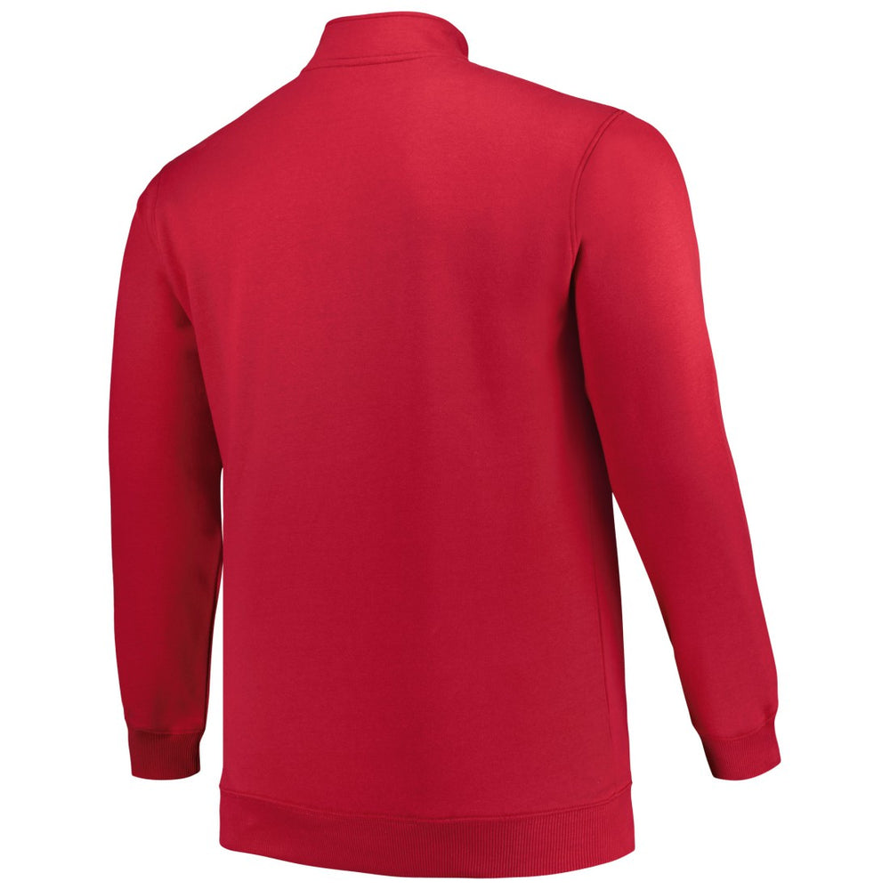 Tampa Bay Buccaneers Profile Big & Tall Fleece Quarter-Zip Jacket - Red - NFL