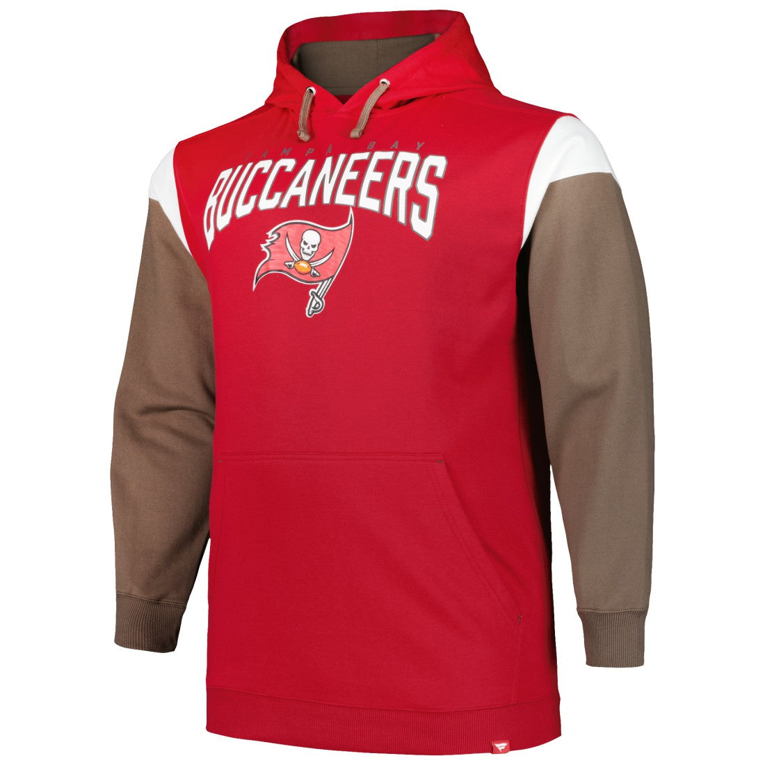 Tampa Bay Buccaneers Profile Big & Tall Trench Battle Pullover Hoodie - Red - NFL