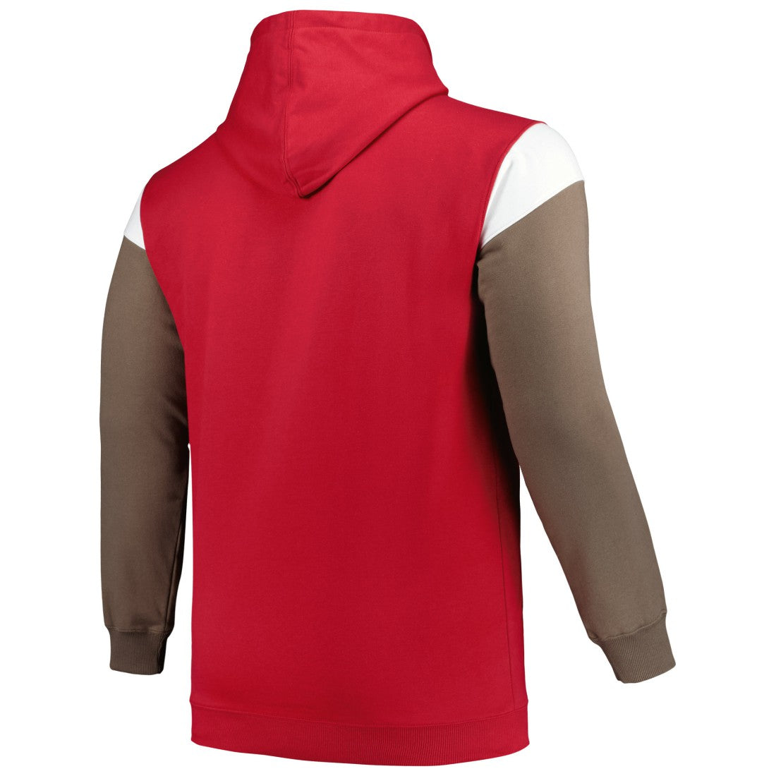 Tampa Bay Buccaneers Profile Big & Tall Trench Battle Pullover Hoodie - Red - NFL