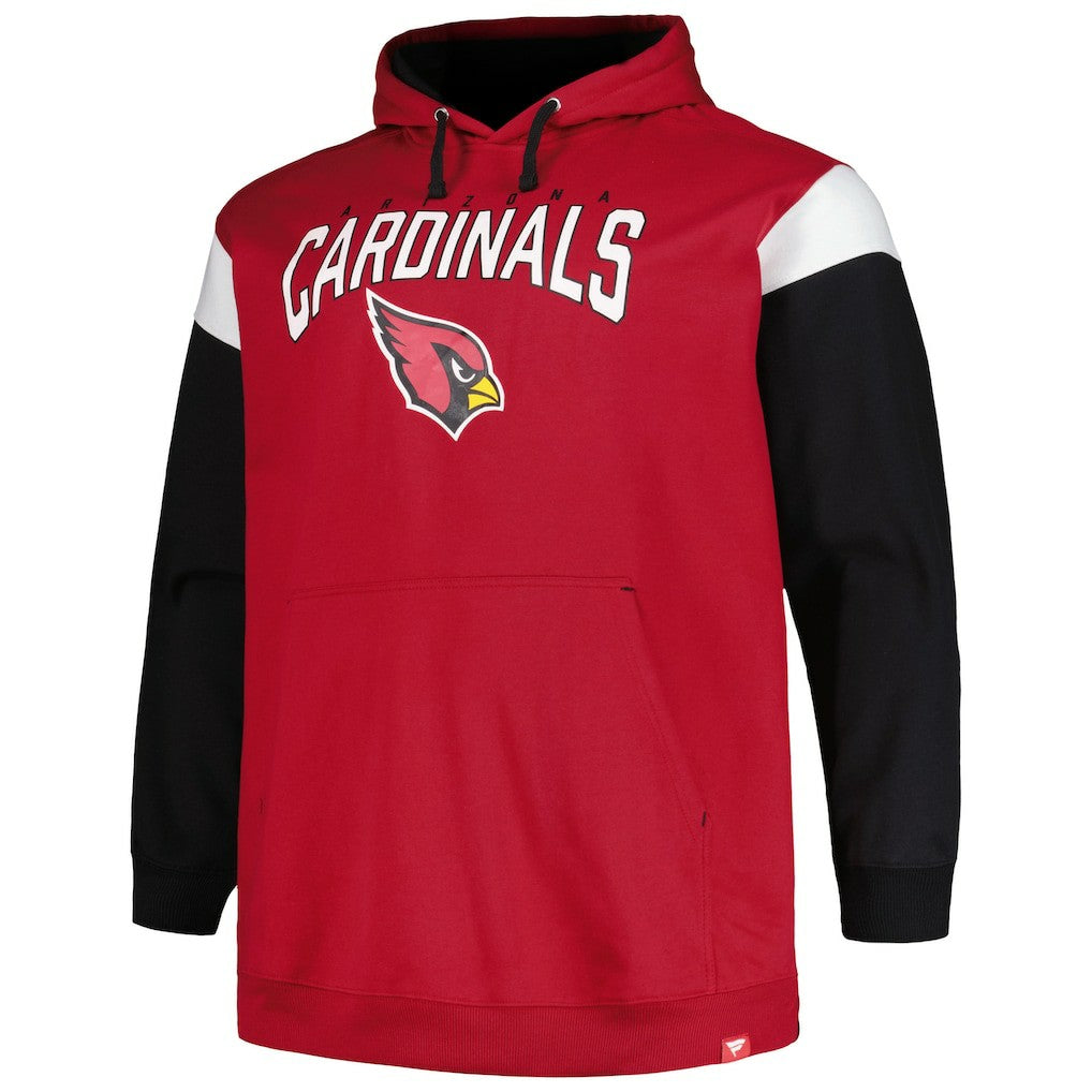 Arizona Cardinals Profile Big & Tall Trench Battle Pullover Hoodie - Cardinal - NFL