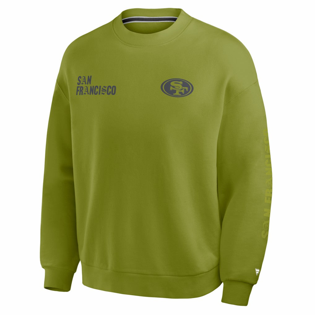 San Francisco 49ers Oversized Type Play Multi Sweatshirt - Green - Fanatics