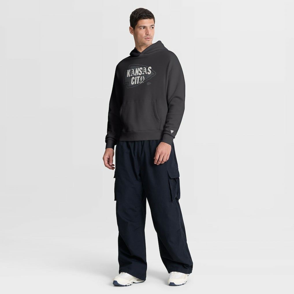 Kansas City Chiefs Oversized Type Play Location Hoodie - Black - Fanatics