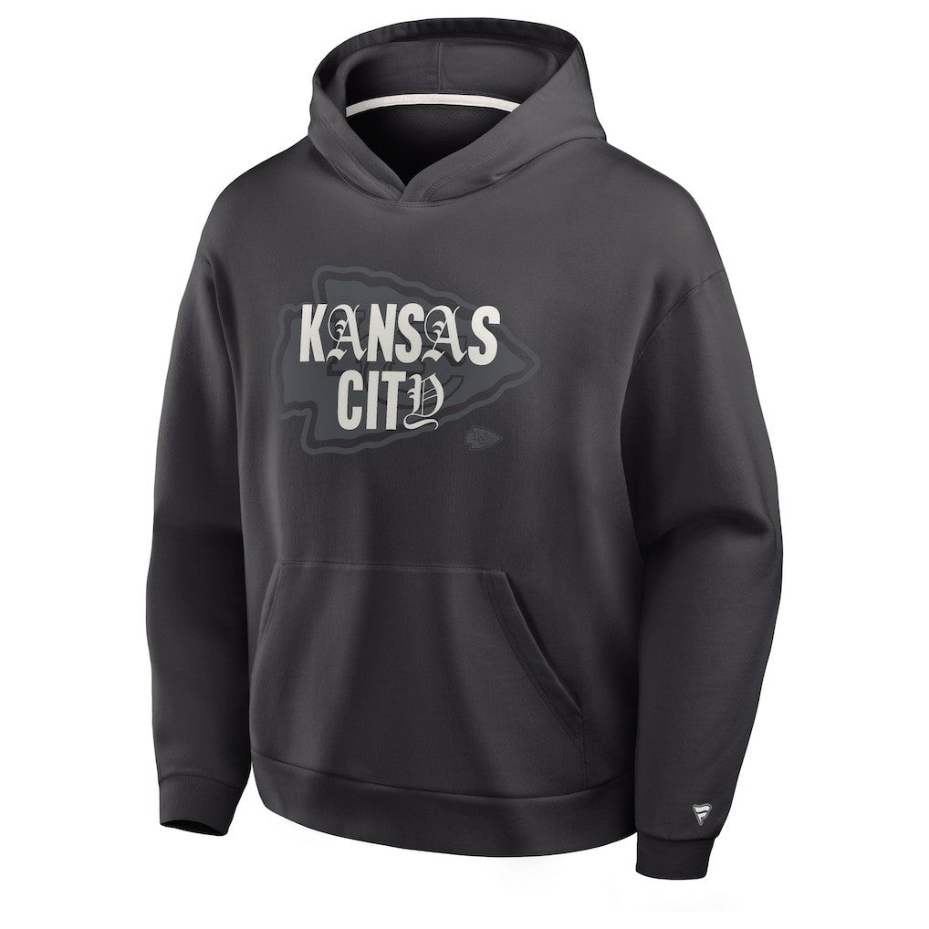 Kansas City Chiefs Oversized Type Play Location Hoodie - Black - Fanatics