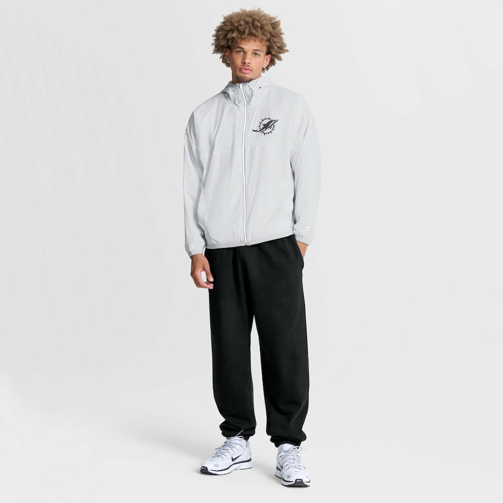 Miami Dolphins Type Play Down Full-Zip Jacket - White - Fanatics