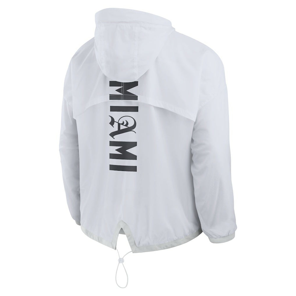Miami Dolphins Type Play Down Full-Zip Jacket - White - Fanatics